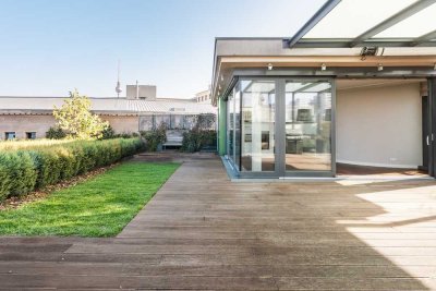 Exklusives Luxus Penthouse mit Dachterrasse, Wintergarten & Kamin in Bestlage Berlin-Mitte