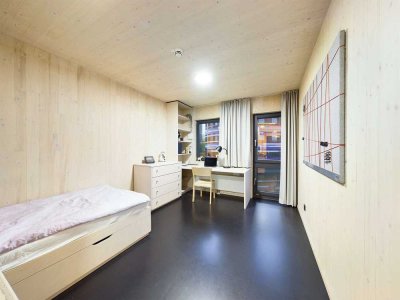 DIE ZIMMEREI | Möbliertes 1-Zimmer-Apartment in Holz-Modulbauweise am Inselpark | Bigger Bude
