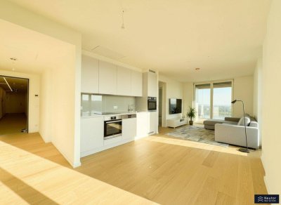 READY TO MOVE IN - VOLLMÖBLIERT - GRÜNBLICK - LUXURIÖSES WOHNEN MIT BLICK ÜBER WIEN - ERSTBEZUG - NEUBAU - HOCHHAUS - WOHNEN IM 20. STOCK - PANORAMA BLICK ÜBER WIEN IN TOP LAGE DES 2.WIENERGEMEINDE BEZIRKES BEZIRKES