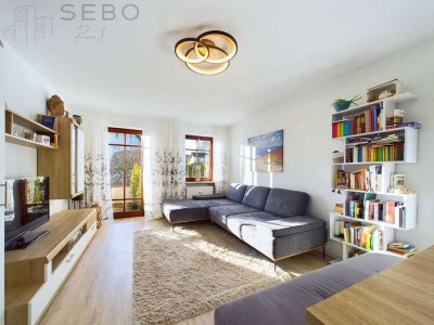 Lichtdurchflutete 3-Zimmer-Wohnung in zentraler Lage von Prien - mit Balkon und Gartenmitbenutzung
