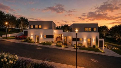 Neubau einer modernen, massiv und individuell gebauten Doppelhaushälfte in Bochum-Stiepel