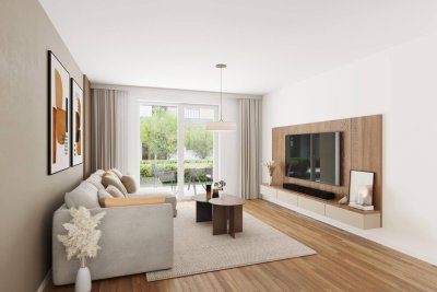 AB AUGUST: Gepflegte 2 Zimmer Wohnung mit Garten