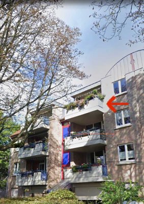 2 Zimmerwohnung am Park mit Balkon und Carport