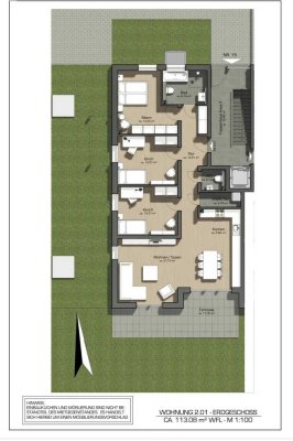 Helle 4-Zimmer-Erdgeschosswohnung mit Garten und Stellplatz
