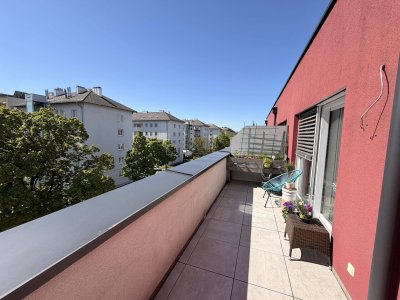 Penthouse-Feeling mit zwei großen Terrassen nähe Wasserwald - noch kurze Zeit Eintragungsgebühr frei