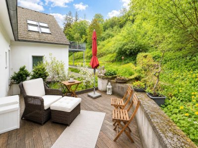 Entzückende 2-Zimmer-Eigentumswohnung mit ca. 26 m² Terrasse und Gartennutzung im Naherholungsgebiet