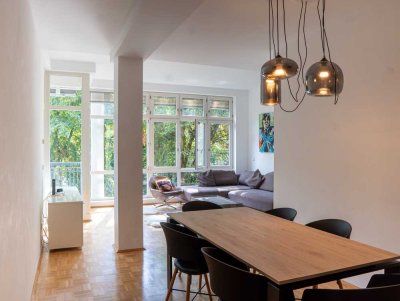 Exklusive, möblierte Neubauwohnung mit Tiefgaragenstellplatz und Balkon im Lorettoviertel!