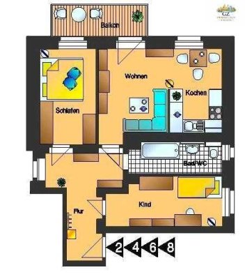 Sofort einziehen! Eigennutzer! Freie 3 Zimmer Wohnung im historischen Preußischen Viertel
