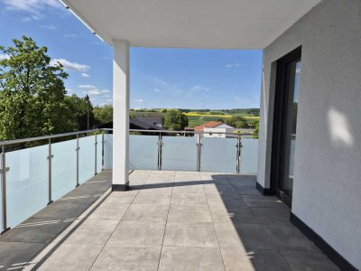 Aparte und lichtdurchflutete 2 Zi.-Wohnung in modernem Design mit großem Balkon, Aufzug u. TG-Stellp