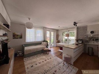 Garten-/Familienwohnung am Mühlwasser - 3 Zimmer - Tiefgaragenstellplatz - Einbauküche - 64 m2 Außenfläche