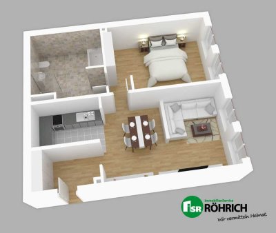 Schöne helle 2 Zimmer Wohnung im Zentrum Wolnzach