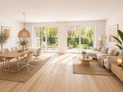 Außergewöhnliche 4-Zimmer Gartenwohnung