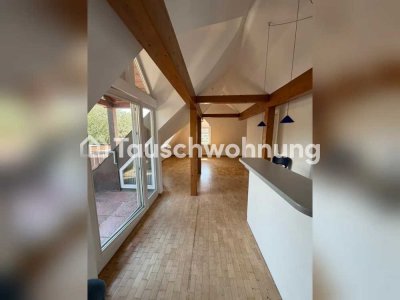 Tauschwohnung: helle 55qm Loft-Wohnung in Merzhausen mit Balkon