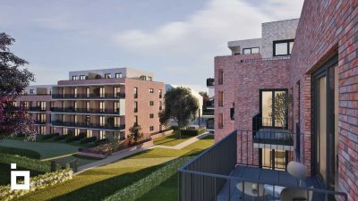 B24: 1-Zimmer-Studio im 3. OG mit Balkon zur Parkseite