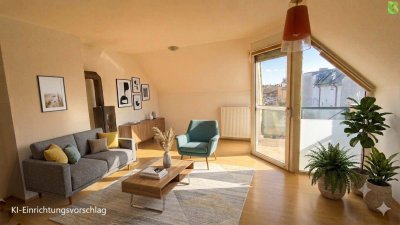 Gepflegte 4-Zi-DG-Wohnung mit Terrasse, KFZ Stellplatz &amp; Kamin in Gänserndorf-Stadt!