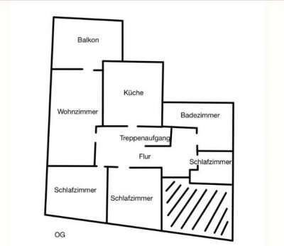 ⸻  Helle 3,5-Zimmer-Wohnung mit Balkon und Blick ins Grüne in Pewsum