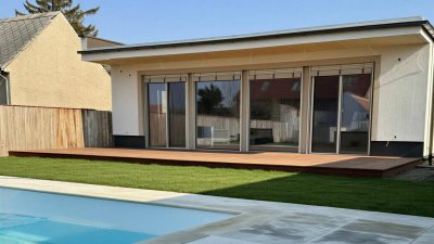 Exklusives Liegenschaft mit zwei Wohneinheiten, Pool, Zwei Terrassen und hochwertiger Ausstattung 20 Minuten von Bratislava und nahe Wien
