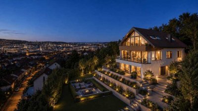 Panoramaanwesen in exklusiver Höhenlage von Stuttgart – Großzügiges Anwesen mit Pool & ELW