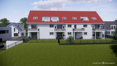 *** 2-Zimmer-Wohnung mit Süd-/Westterrasse und Gartenanteil - Neubau Mehrfamilienhaus mit 11 Einheit