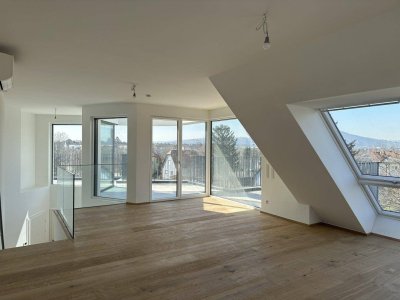 Erstbezug - Traumhaftes Architekten-Penthouse mit Balkon und Terrasse