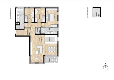 Wohnung 6 - 1. Obergeschoss mit Loggia