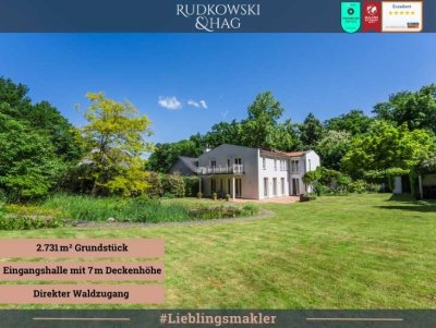 Exklusives Anwesen am Königsdorfer Forst || Parkähnliche Anlage auf 2.731 m² || Privater Waldzugang