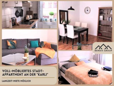 Voll möblierte, gemütliche Wohnung im klassischen Leipziger Altbaustil in der Süd-Vorstadt