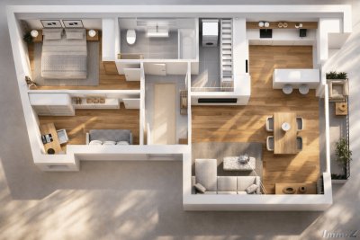 Esrtbezug! Moderne, ruhige 2 Zimmer-Wohnungmit großem Balkon in Graz in der Nähe der FH Joanneum
