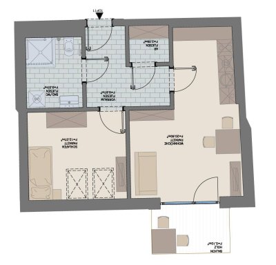 Betreutes Wohnen: Geförderte Altbauwohnung mit Balkon