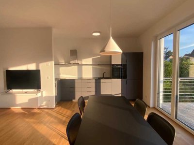 Möblierte 3-Zimmer-Designer-Wohnung mit Einbauküche und Balkon in Bonn