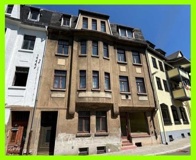 VB ! Sanierungsobjekt im Stadtzentrum  von Glauchau  Wohnfläche ca. 316 m² + Gewerbefläche ca. 90 m²