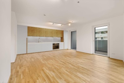 3-Zimmer Wohnung Large (unmöbliert) mit Zugang zu erstklassigen Gemeinschaftsflächen: Fitness, Co-Working, Dachterrasse, Yoga, Private Dining &amp; Kinoraum
