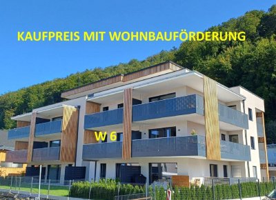 !!! NEUE WOHNBAUFÖRDERUNG !!! KAUF SALZBURG-STADT: NEUBAU/ERSTBEZUG - LINZER BUNDESSTRASSE 67: 58 m² 2-Zimmer-Wohnung - mit 12 m² Balkon - Top W 6 - bezugsfertig binnen 4-6 Wochen