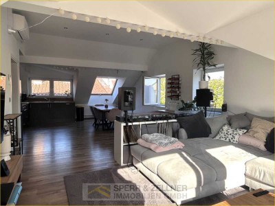 Dorfen - Wunderschöne 2-Zimmer-Dachgeschosswohnung mit großer Dachterrasse und Weitblick über Dorfen