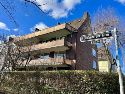 Sanierte 3-Zimmer-Wohnung mit 2x Balkonen am Staufenplatz in Düsseldorf-Grafenberg