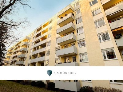 Vor den Toren Münchens: Modernisierte 2-Zimmer-Wohnung mit Süd-Balkon in Unterhaching am Fasanenpark