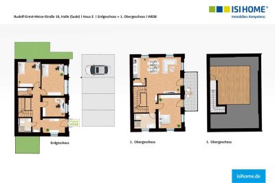 Townhouse als Maisonette-Wohnung mit Dachterrasse und Balkon - WE27