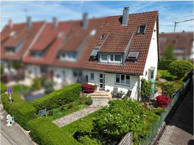 Reiheneckhaus mit hochwertiger Ausstattung, Garten und Ausbaupotenzial in Neuhausen auf den Fildern