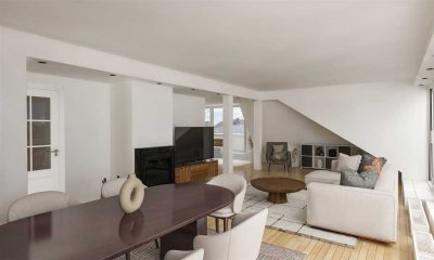 Exklusives Penthouse über Golzheim – modernisiert mit Kamin und hochwertigen Details