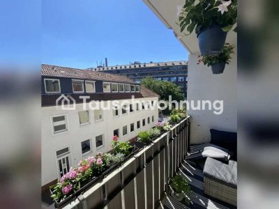 Tauschwohnung: Schöne helle 4 Zimmer Wohnung mit Balkon und Vahrenwald/List