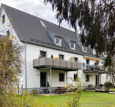 Familiengerechte 3-Zimmer-Wohnung mit Terrasse und großem Gartenanteil in Unterföhring!