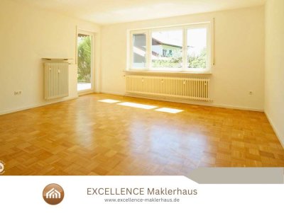 Idyllischer Garten und eine tolle Einbauküche - helle Erdgeschosswohnung nahe Memmingen!