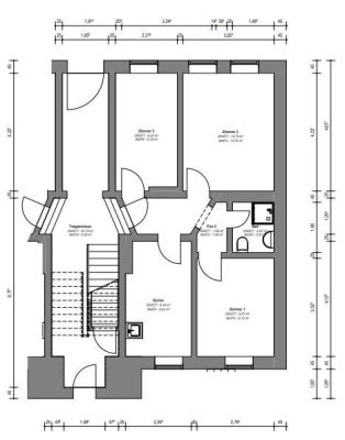 Erdgeschosswohnung mit 3 hellen Zimmern sucht Nachmieter / Dessau-Roßlau