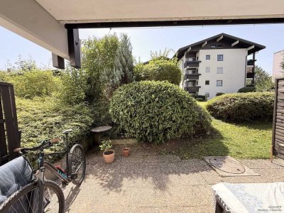 Helle und ruhige 1-Zimmer Wohnung mit großer Süd-Terrasse - 10 Min. zum Chiemsee