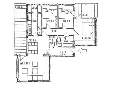Zu vermieten: 4-Zimmer-Wohnung mit zwei Balkonen!