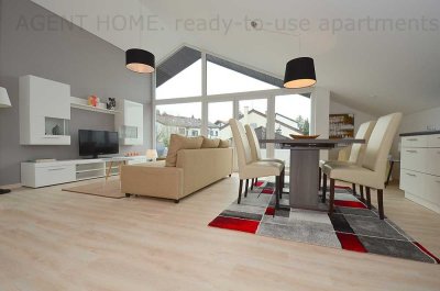 MÖBLIERT - LASS DIE SONNE REIN - Schöne Wohnung mit 2 Schlafzimmern, 2 Bädern und Balkon