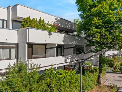 Bogenhausen: 1-Zimmer-Wohnung mit Balkon + 36 m² Hobbyraum mit Terrasse