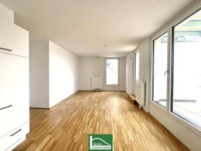 Living Garden - Wohnen mit direktem Seeblick in der Seestadt! Riesige Terrasse und atemberaubender Ausblick inklusive!