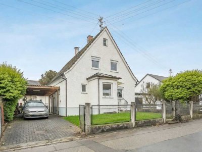 Memmingen-Steinheim: Solides Einfamilienhaus mit schönem Garten und viel Platz