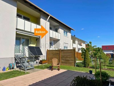 Sofort bez. 3 Zimmer Eigentumswohnung zw.
SW und KG m.Bahnanschluß, Balkon, Einbauküche,